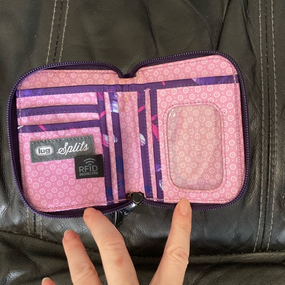 Lug Splits Wallet in Dragonfly Purple - Picture 4 of 5